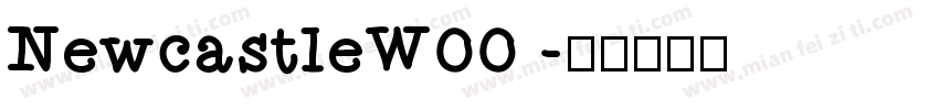 NewcastleW00 字体转换